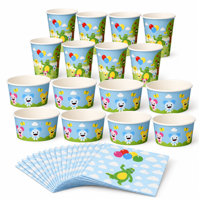 Bolibompa glasskalas – 8 personer – paketets produkter