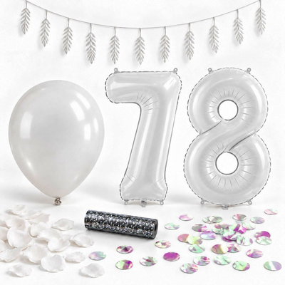 78-års festpaket, Vitt, Stor – paketets samlade innehåll