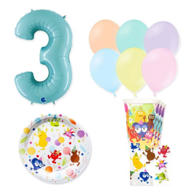 Babblarna – 3-årskalas – kalaspaket för 24 gäster