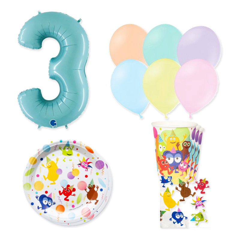 Babblarna – 3-årskalas – kalaspaket för 24 gäster