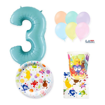 Babblarna – 3-årskalas – kalaspaket för 16 gäster