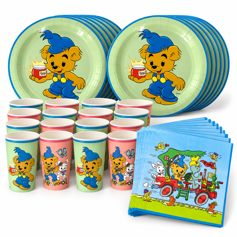 Bamse Kalas – dukningspaket för 16 gäster – paketets produkter