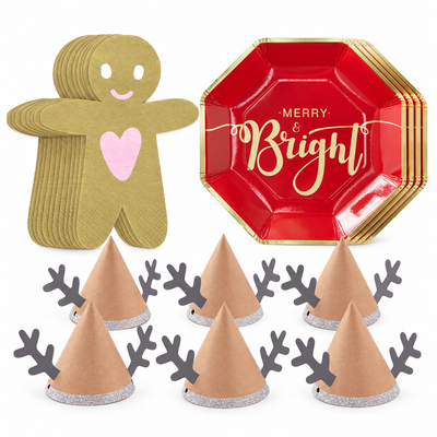 Barnens julfika för sex – pepparkakor och renhorn – samlat paketinnehåll