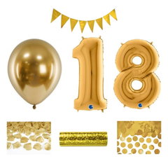 18-årsfest – festpaket i guld