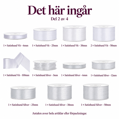 Det här ingår – Satinbandspaket Midsommar Maxi – del 2 av 4