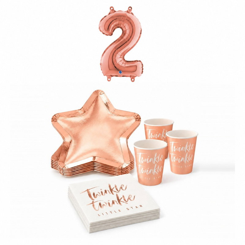 2-årskalas, Twinkle, kalaspaket, 8 gäster – paketets produkter