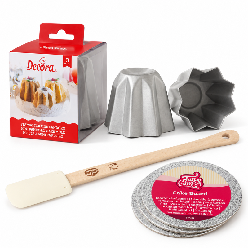 Produktöversikt: Mini-Pandoro – tre italienska julkakor