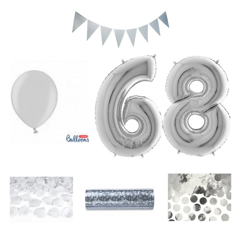 68-års festpaket, Silver, Stor – sammansatt produktbild