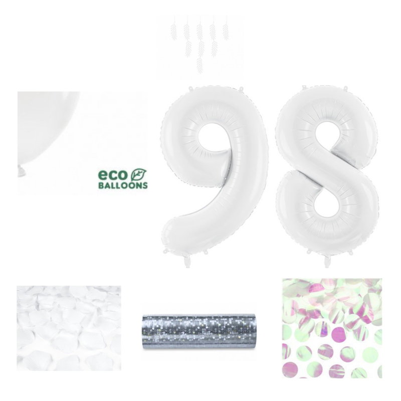 98-års festpaket, Vitt, Stor – sammansatt produktbild