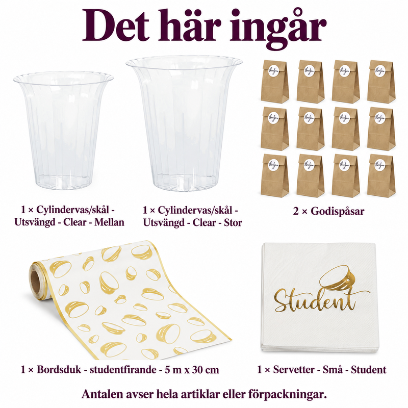 Det här ingår i Studentens godisbuffé för tolv – välj, fyll och ta med