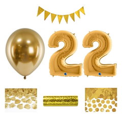 22-årsfest – festpaket i guld