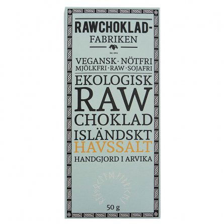 Rawchoklad - Isländskt Havssalt