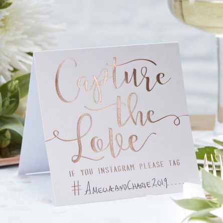 Instagramskylt - Capture the love