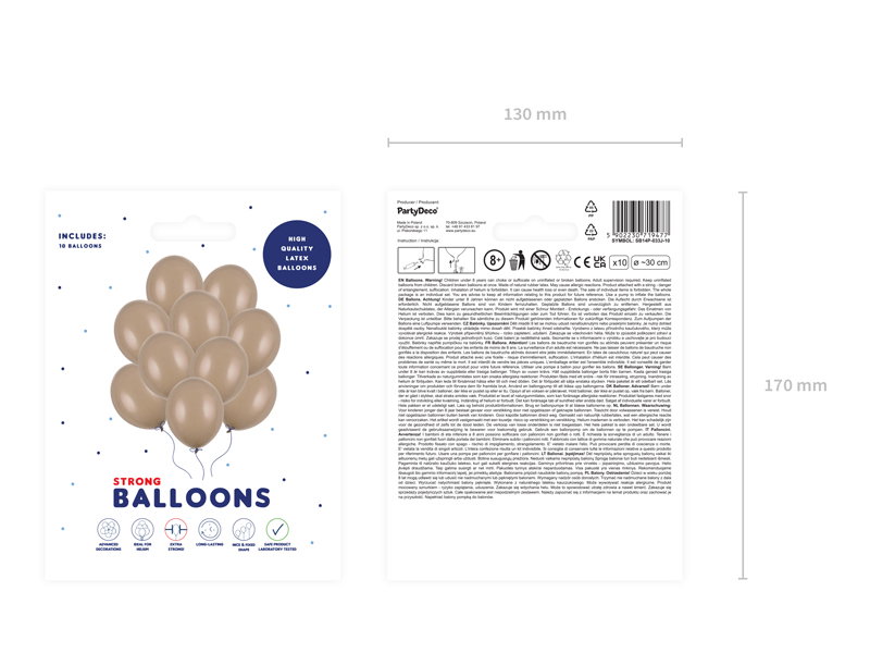 Cappuccino Ballonger 10 pack
