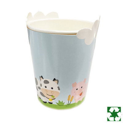 Pappersmugg Bondgård 250 ml – 8-pack