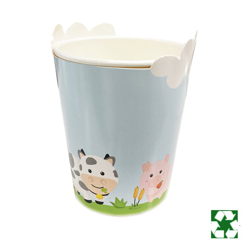 Pappersmugg Bondgård 250 ml – 8-pack