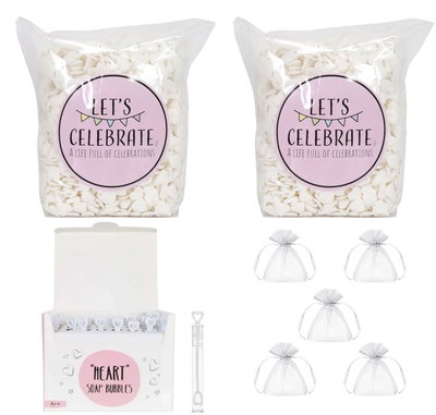 Bröllopsris och bubblor, Vita paketet, ca 100 gäster