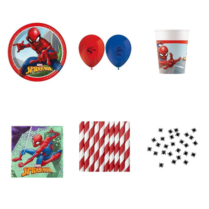Kalaspaket Spiderman – exempelbild. Se exakt innehåll och antal i paketbeskrivningen.
