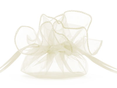 Organzapåsar Rund Cream 10-pack