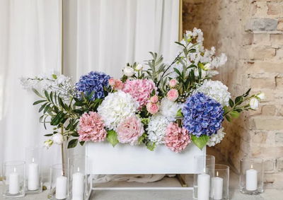 Konstgjord Blomma Gypsophila Vit