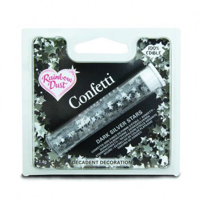 Ätbart - Glitter - Stjärnor - Silver