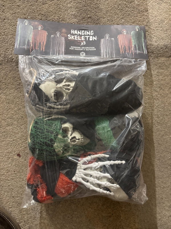 Skelettdekorationer – 3-pack
