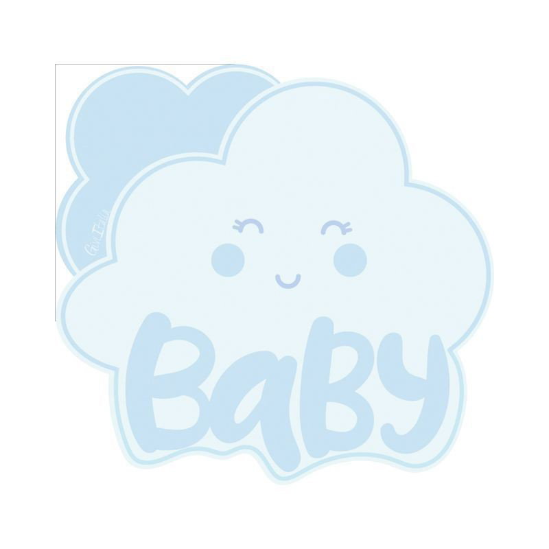 Givi Cloud Light Blue 41739 – molnformade Baby-servetter, 16-pack