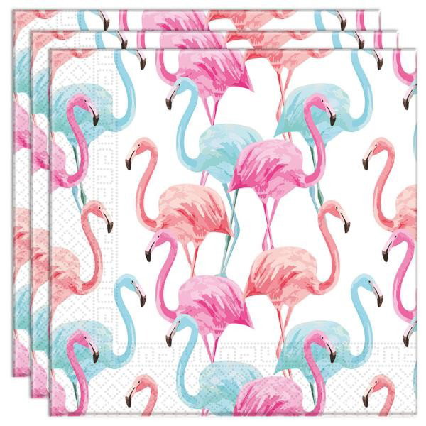 Pappersservett Tropical Flamingo 20-pack