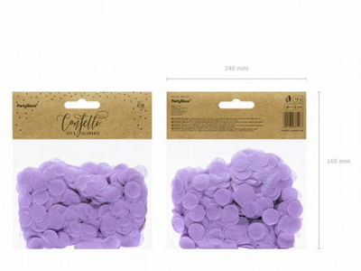 Konfetti - Papper - Ljuslila