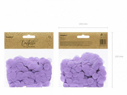 Konfetti - Papper - Ljuslila