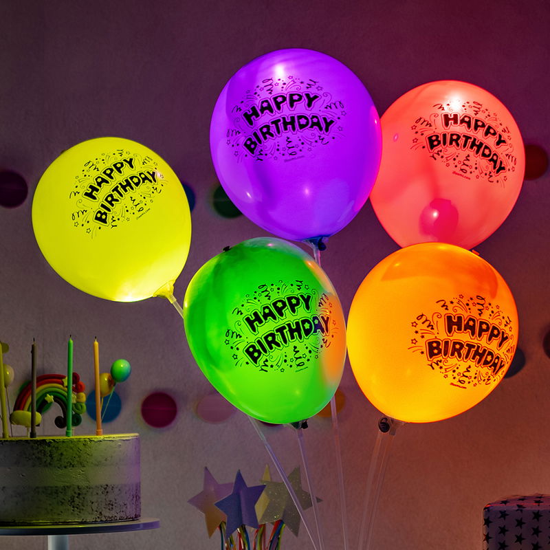 LED-Ballonger Happy Birthday