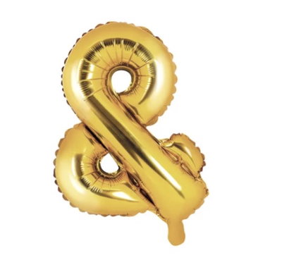 Bokstavsballong Guld