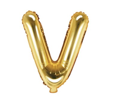 Bokstavsballong Guld