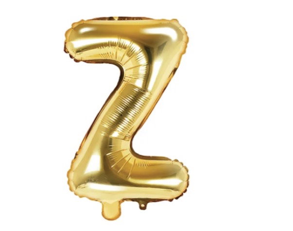 Bokstavsballong Guld