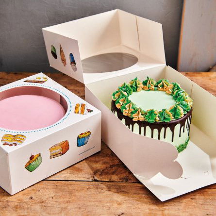 Tårtkartong med fönster - 2-pack - FunCakes