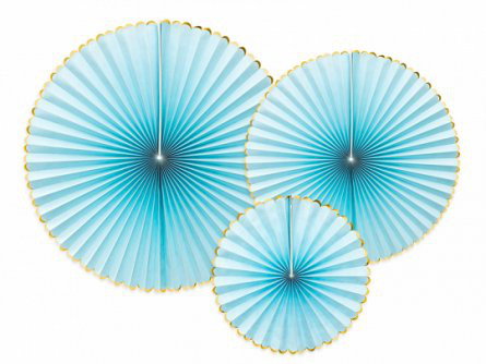 Pin Wheels - 3-pack - Ljusblå