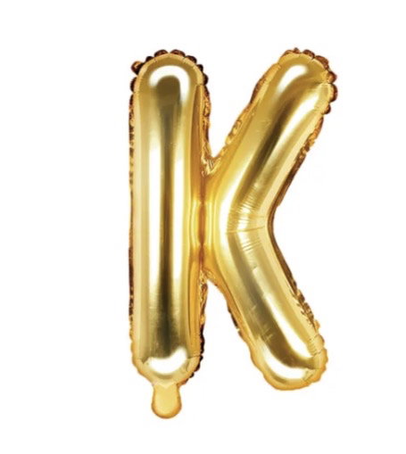 Bokstavsballong Guld