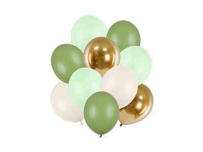 Set med Latexballonger Färgmix