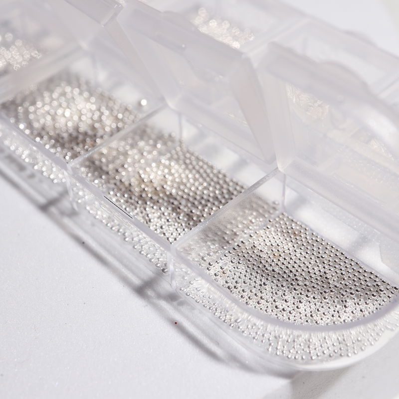 Caviar beads Silver