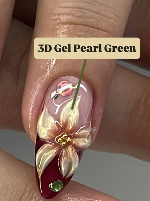 3D Gel Pearl Green