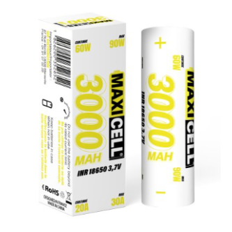 MaxiCell - IMR 18650 - 3000mAh - 20A