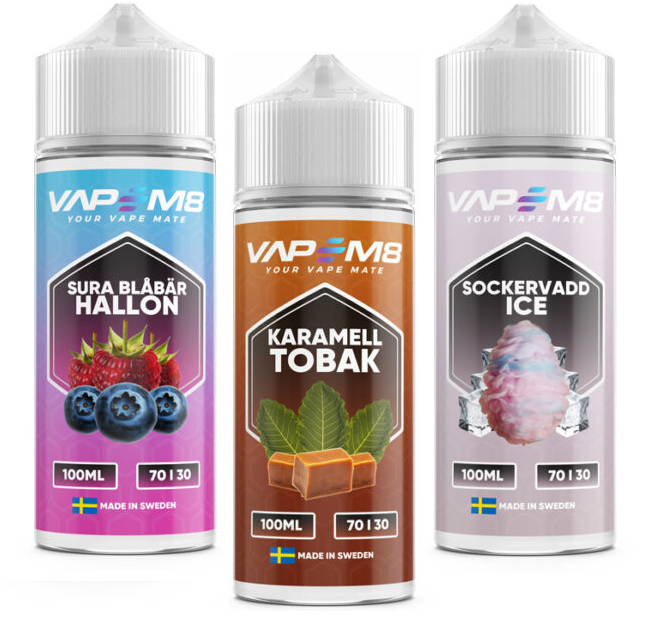VapeM8: 100ml 70/30