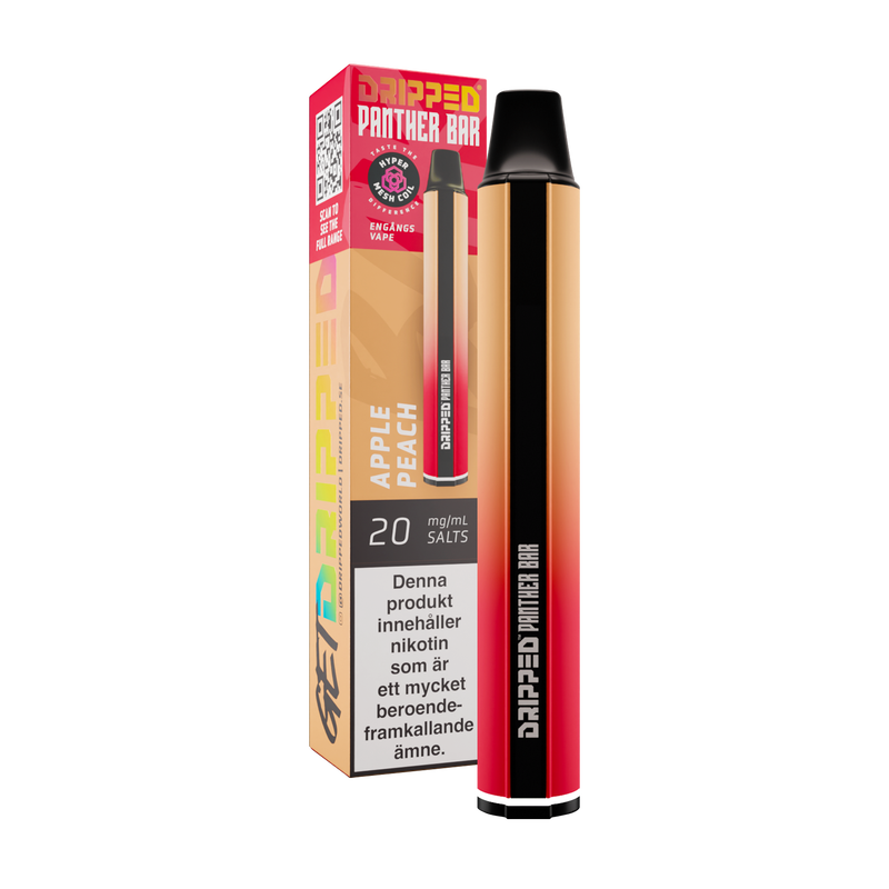 Dripped Panther Bar - Apple Peach 20mg