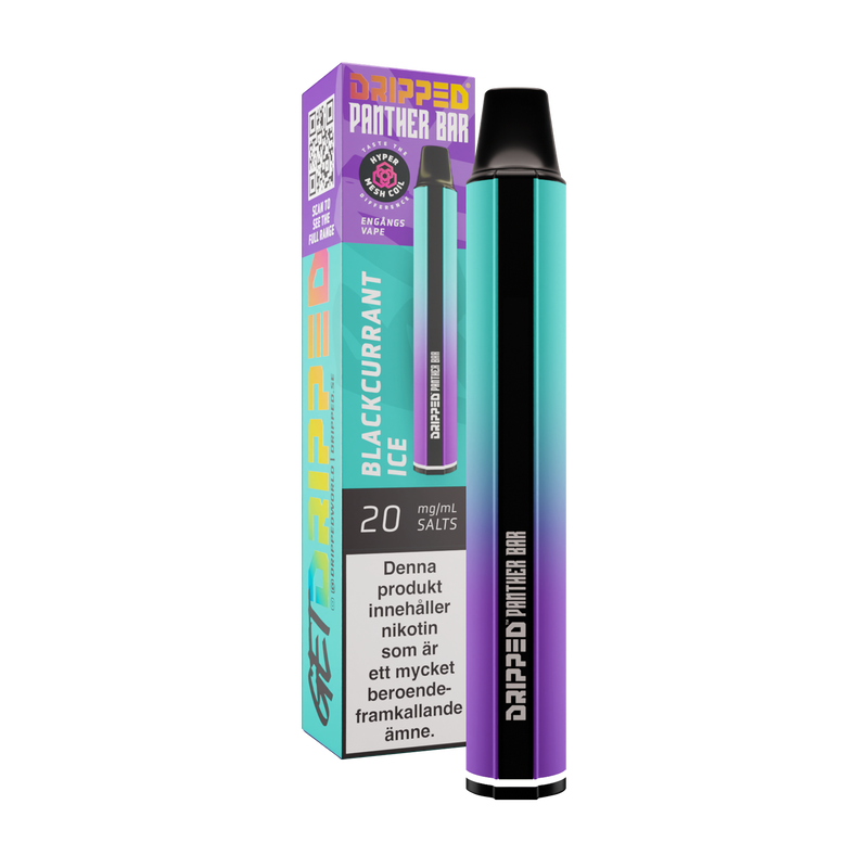 Dripped Panther Bar - Blackcurrant Ice 20mg