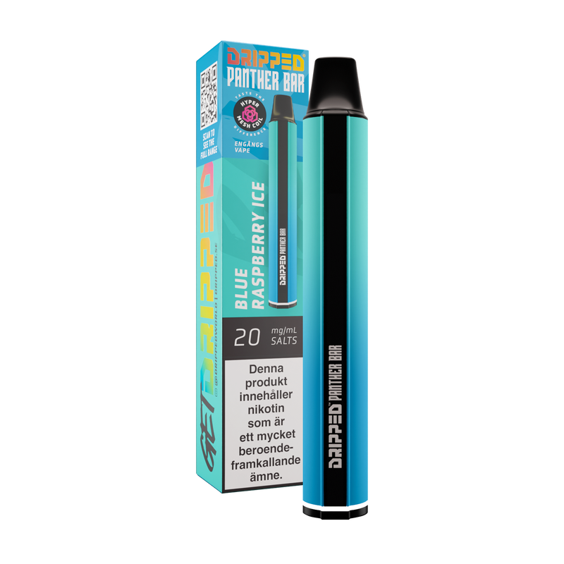 Dripped Panther Bar - Blue Raspberry Ice 20mg