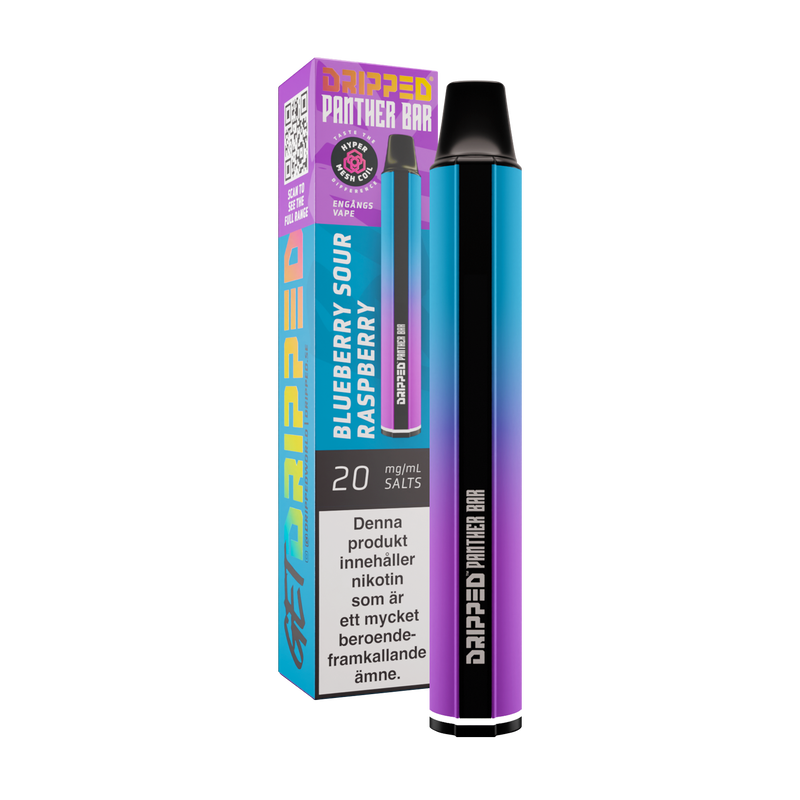 Dripped Panther Bar - Blueberry Sour Raspberry 20mg