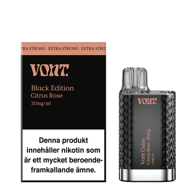 Vont Cube Black - Citrus Rose 20mg