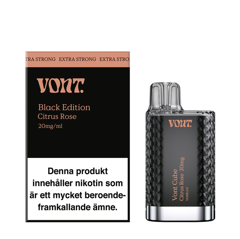 Vont Cube Black - Citrus Rose 20mg