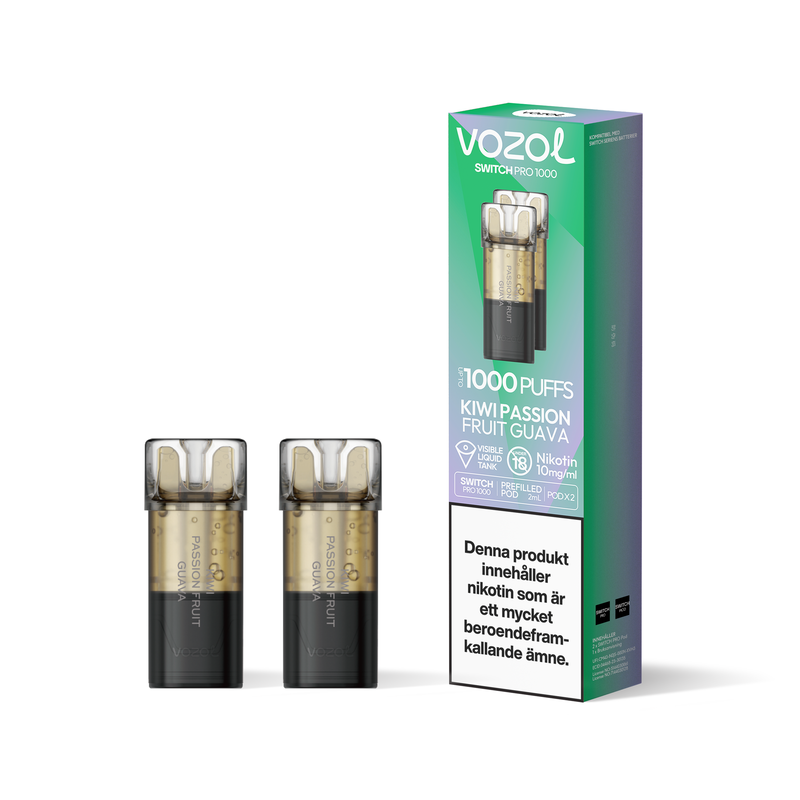 Vozol Switch Pro - Kiwi Passionfruit Guava 10mg