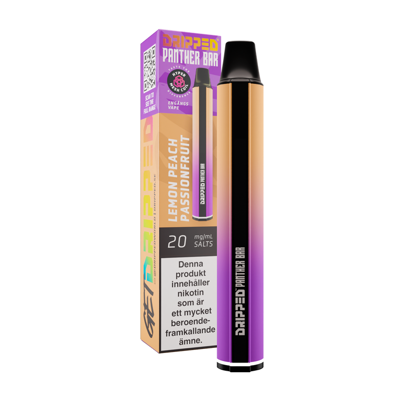 Dripped Panther Bar - Lemon Peach Passionfruit 20mg